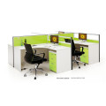 Heißer Verkauf Büro 4 Personen Workstation mit Glas (FOH-SS42-2828-B)